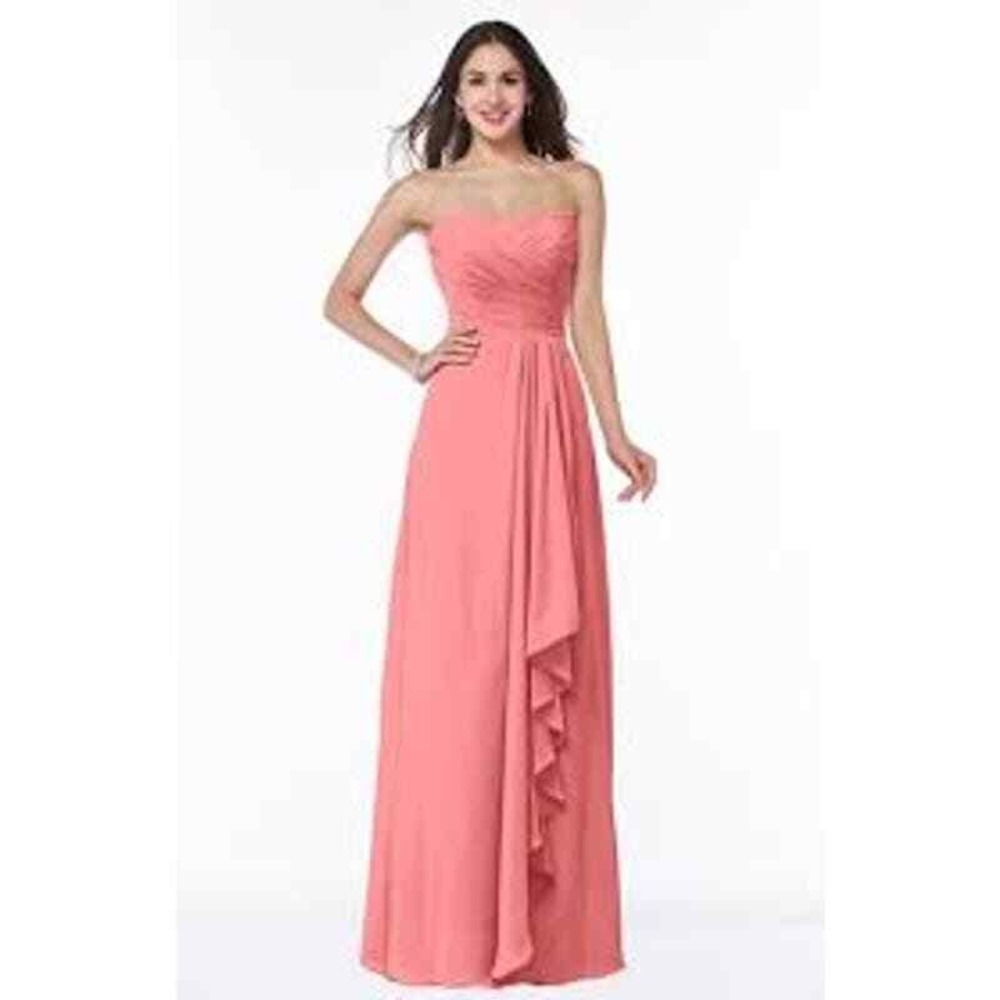 Bill Levkoff Dress Womens 10‎ Sweetheart A-Line Chiffon Floor-Length Bridesmaid